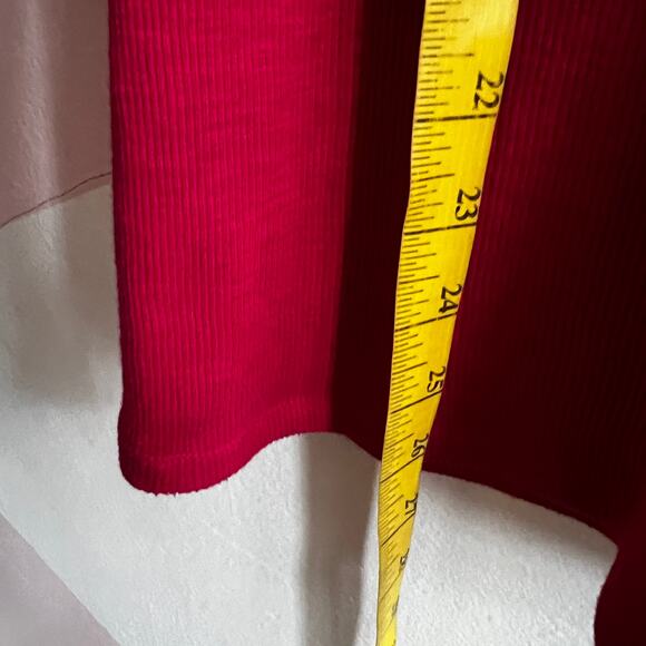 Victoria's Secret Y2K Ribbed Long Line Stretchy Hooded Top‎ Layering Preppy - Picture 5 of 6